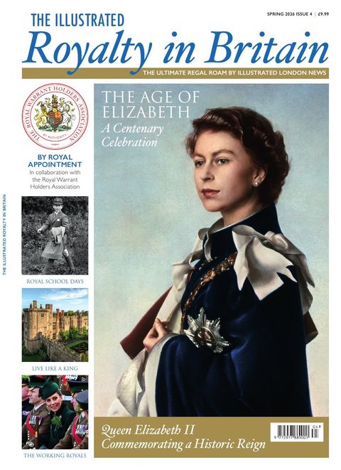 Cover of The Illustrated Royalty in Britain, issue 4: a portrait of the young Queen Elizabeth II, 'The Age of Elizabeth'